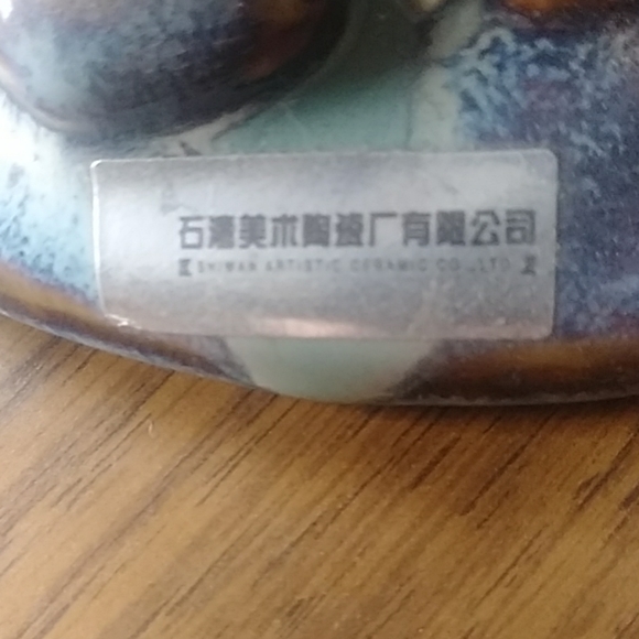 Antique Shiwan Artistic ceramic fish. decor - Picture 7 of 8